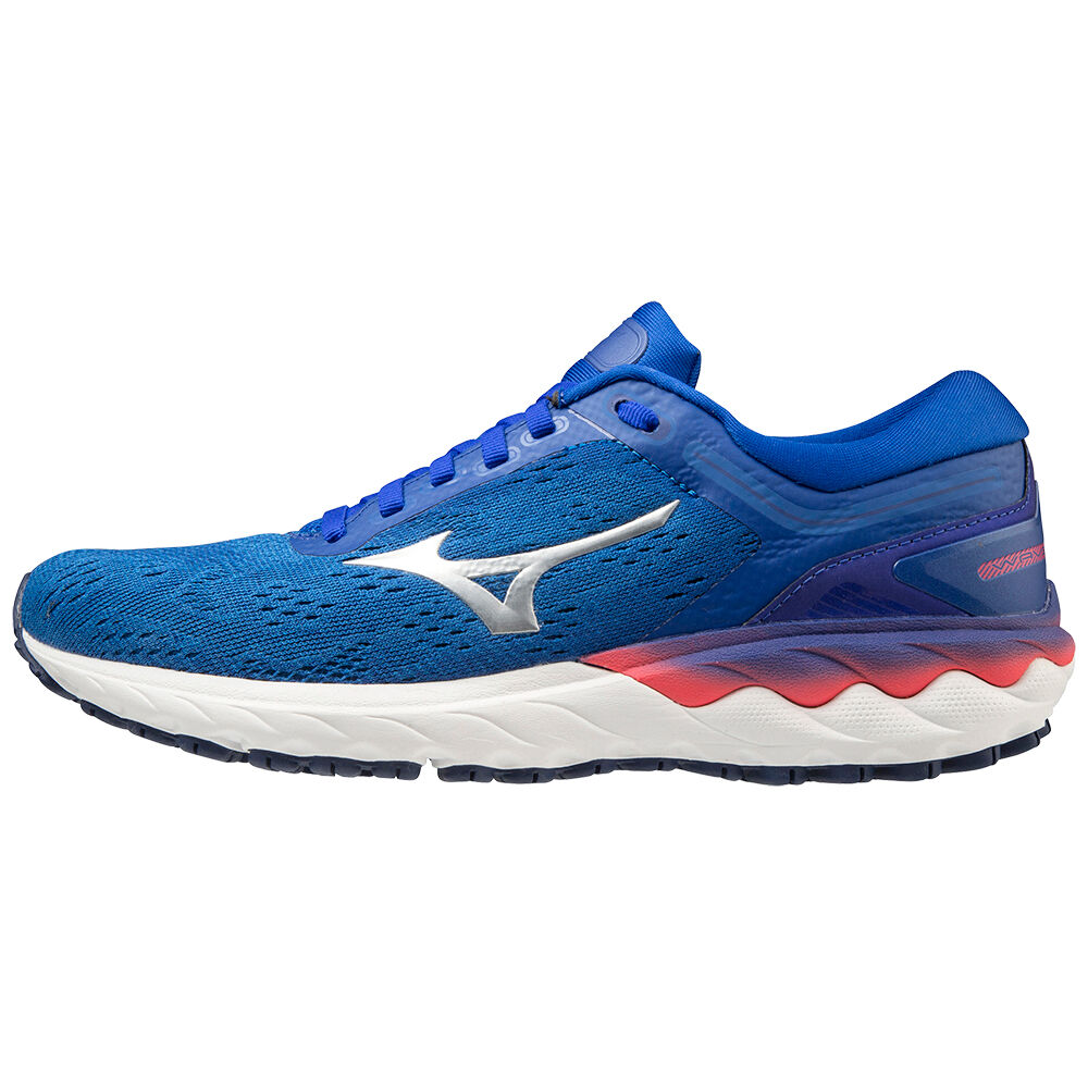 Sapatilhas Running Mizuno Wave Skyrise - Mulher - Azuis/Rosa - EGWLI4025